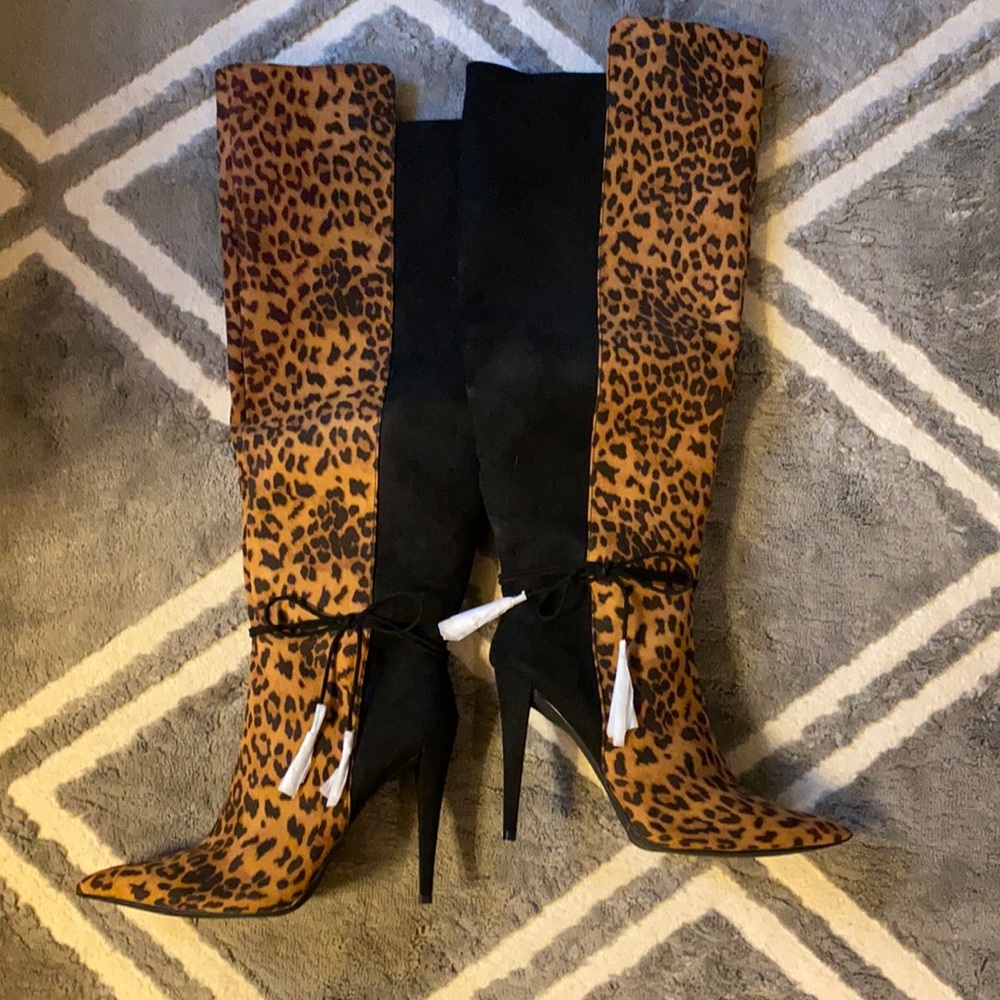 Leopard Boots